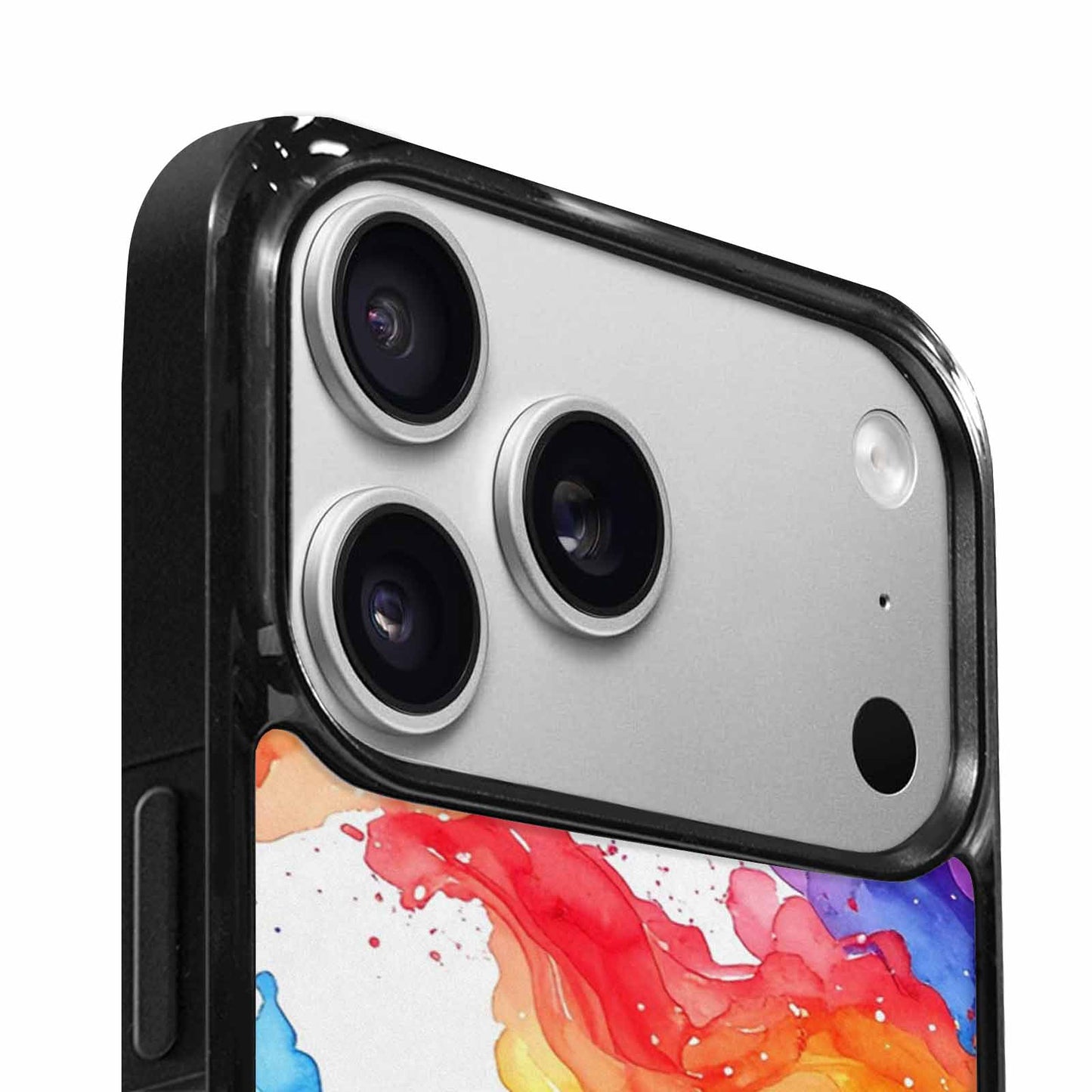 iPhone 17 Pro Case — Watercolor Splash Abstract Pattern Seamless Watercolor, Customized Protective Case