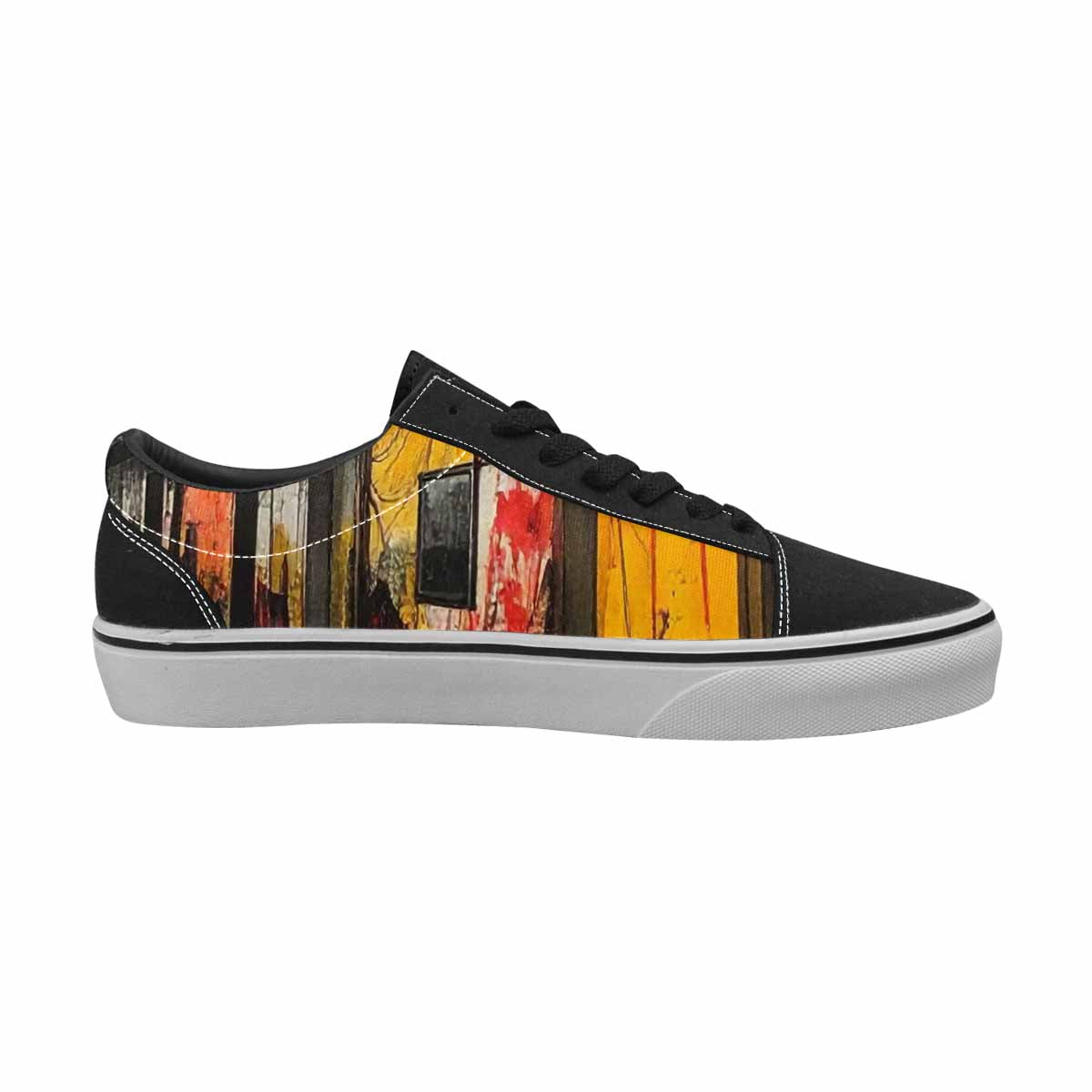 WOMEN'S Liminal Space Fragment Lace-Up Canvas Grunge Shoes