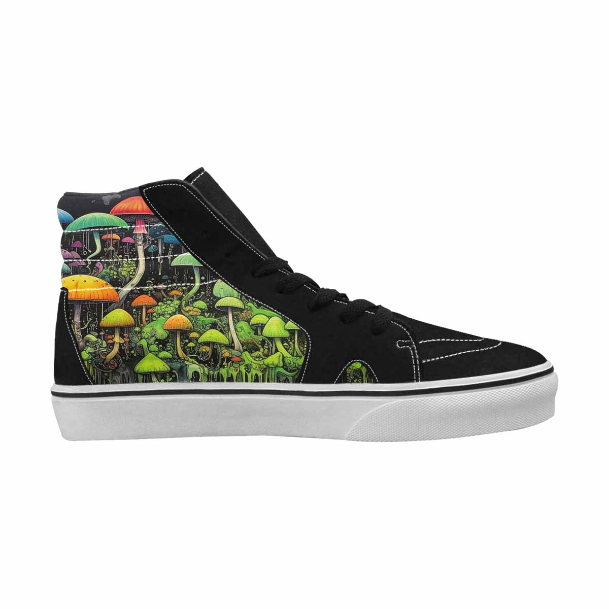 MEN'S Rainbow Drip Mushrooms High Top Canvas Y2K Shoes