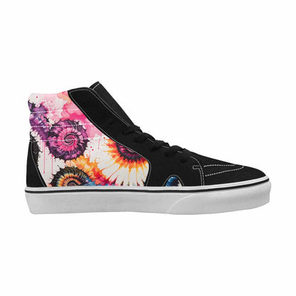 MEN'S Tie High Top Canvas Surreal Custom Shoes