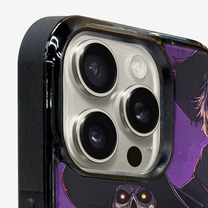 iPhone 15 Pro Max Case — Scary Horror Halloween Art Print Edge, Custom Made Phone Cover