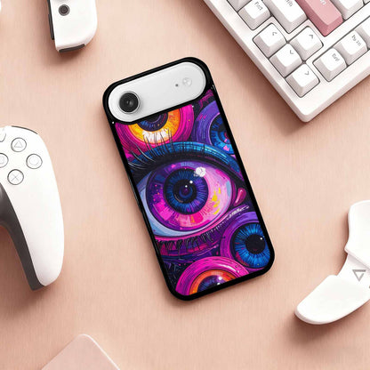 iPhone 17 Air Case — Seamless Tileable Pattern Of Overlapping Cartoon, Custom Printed Phone Case