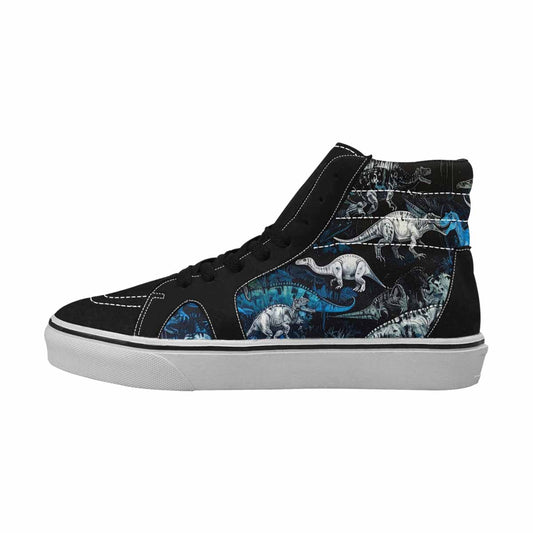 MEN'S Dinosaur Burst High Top Canvas Wallpaper Art Custom Sneakers