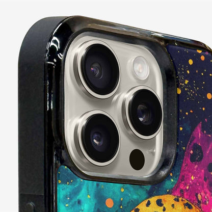 iPhone 16 Pro Case — Leopard Print Galaxy, Custom Printed Phone Case
