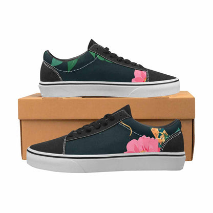 MEN'S Floral Snake Print Canvas Lace-Up Aesthetic Shoes