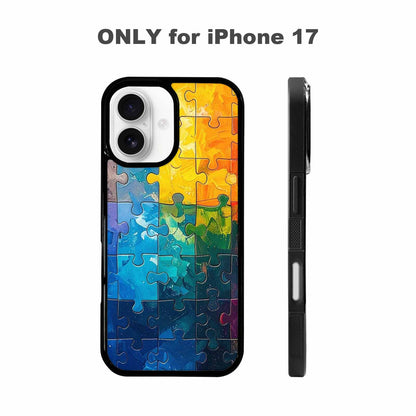 iPhone 17 Case — Autism Puzzle Pieces Puzzle Original Art, Customized Protective Case