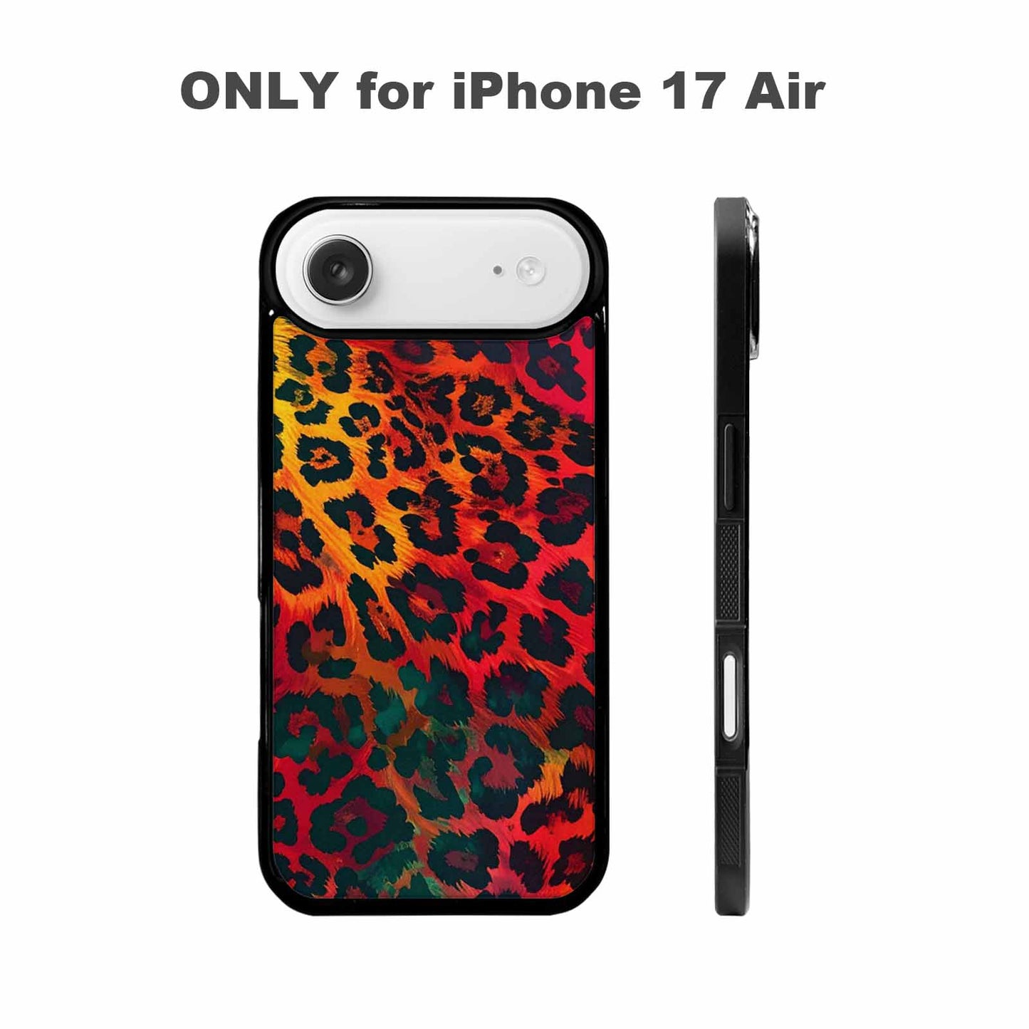 iPhone 17 Air Case — Leopard Print Dark Seamless Pattern Animal, Original Design Phone Case