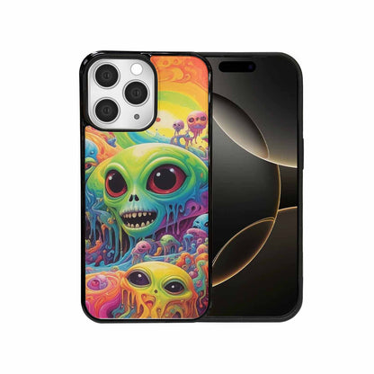 iPhone 15 Pro Max Case — Aliens Tie Dyemelting Aliens P, Custom Printed Phone Case