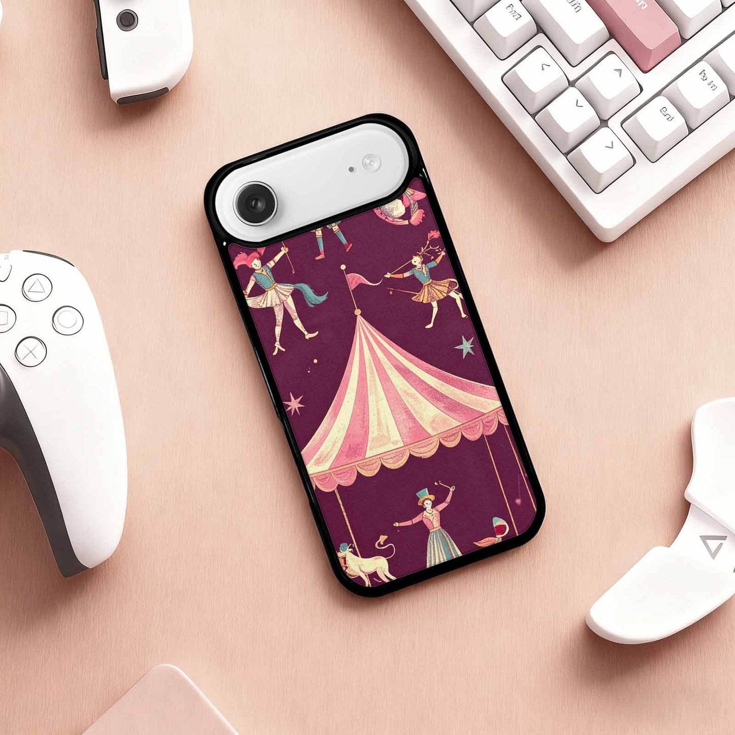 iPhone 17 Air Case — Vintage Circus Art Pattern Retro Vintage, Custom Made Phone Cover