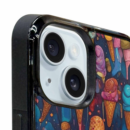 iPhone 15 Case — Ice Cream Motif Ice Cream Motifs, Custom Designed Case Cover