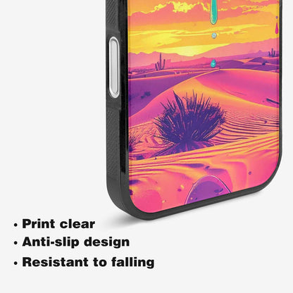 iPhone 16 Case — Surrealist Dreamscape Pattern Melting Clocks Desert, Unique Phone Case Design