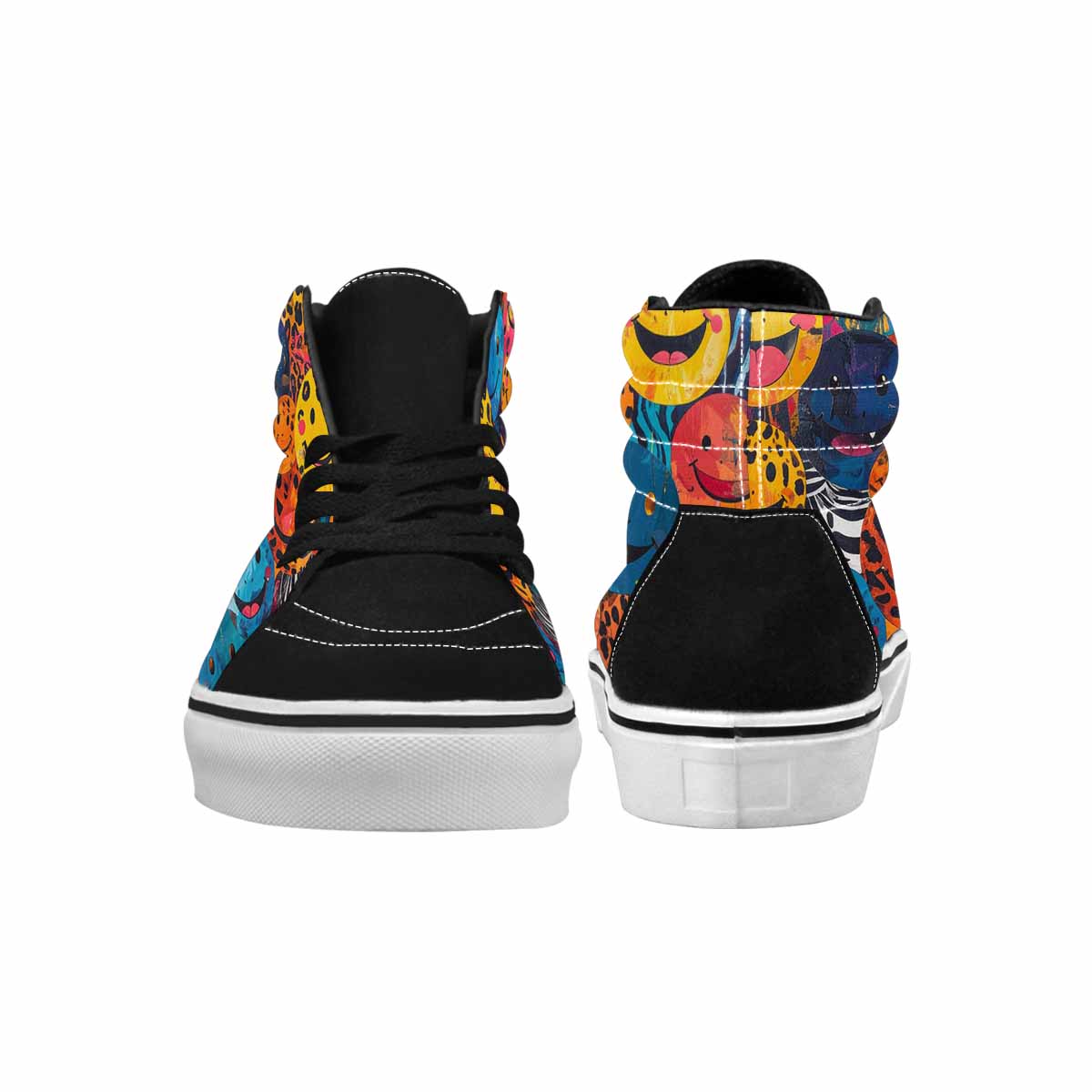 MEN'S Smiley Faces High Top Canvas Dreamlike Shoes