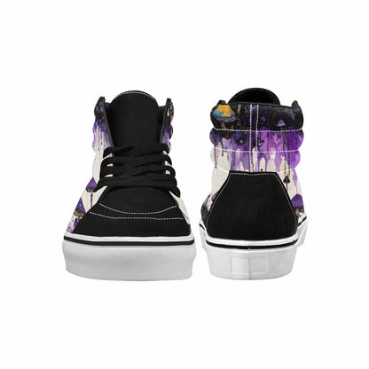 MEN'S Rainbow Drip Mushrooms High Top Canvas Grunge Shoes