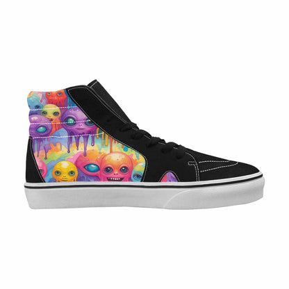 MEN'S Aliens  Tie Dye High Top Canvas Dreamcore Custom Shoes