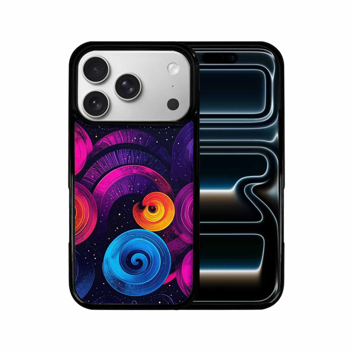 iPhone 17 Pro Case — Rose Galaxy Art Seamless Pattern Galaxy, Customized Protective Case