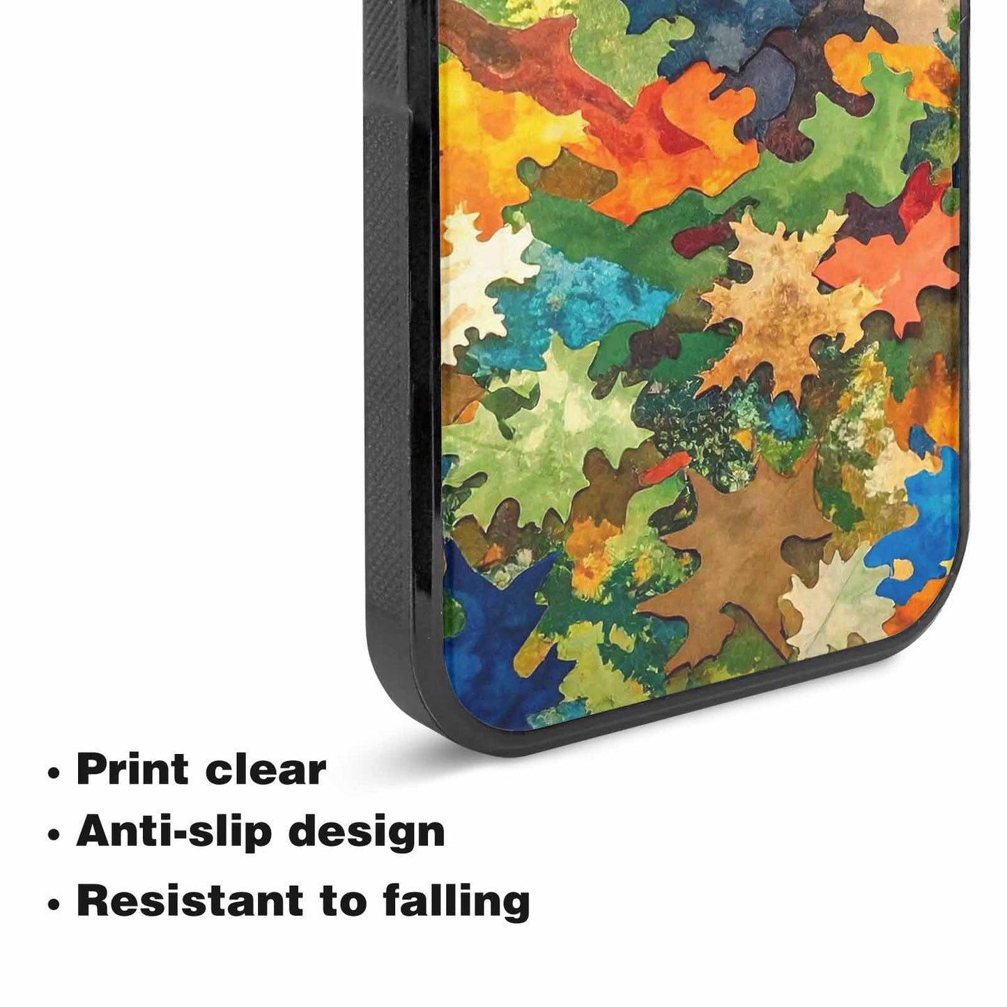 iPhone 15 Plus Case — Camo Patches Full Color Vibrant Camo, Custom Designed Case Cover