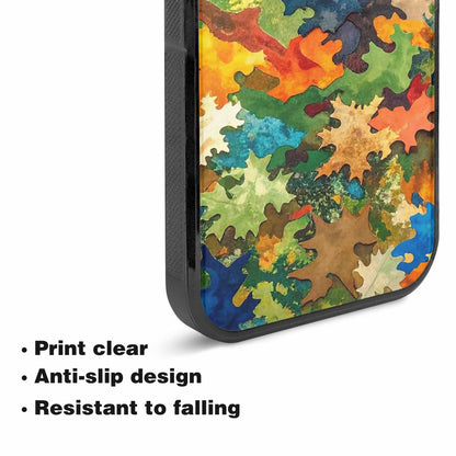 iPhone 15 Plus Case — Camo Patches Full Color Vibrant Camo, Custom Designed Case Cover