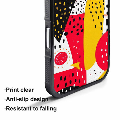 iPhone 17 Pro Case — Memphis Art Pattern Retro Vintage, Customized Protective Case