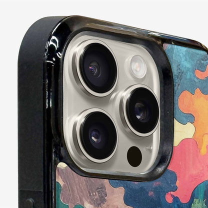 iPhone 16 Pro Max Case — Camo Patches Full Color Vibrant Camo, Custom Made Phone Cover