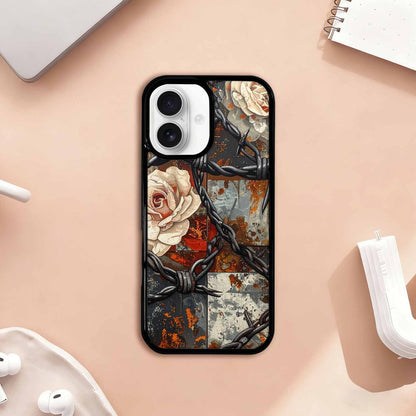iPhone 17 Case — Small Barbed Wire And Original Art, Custom Printed Phone Case