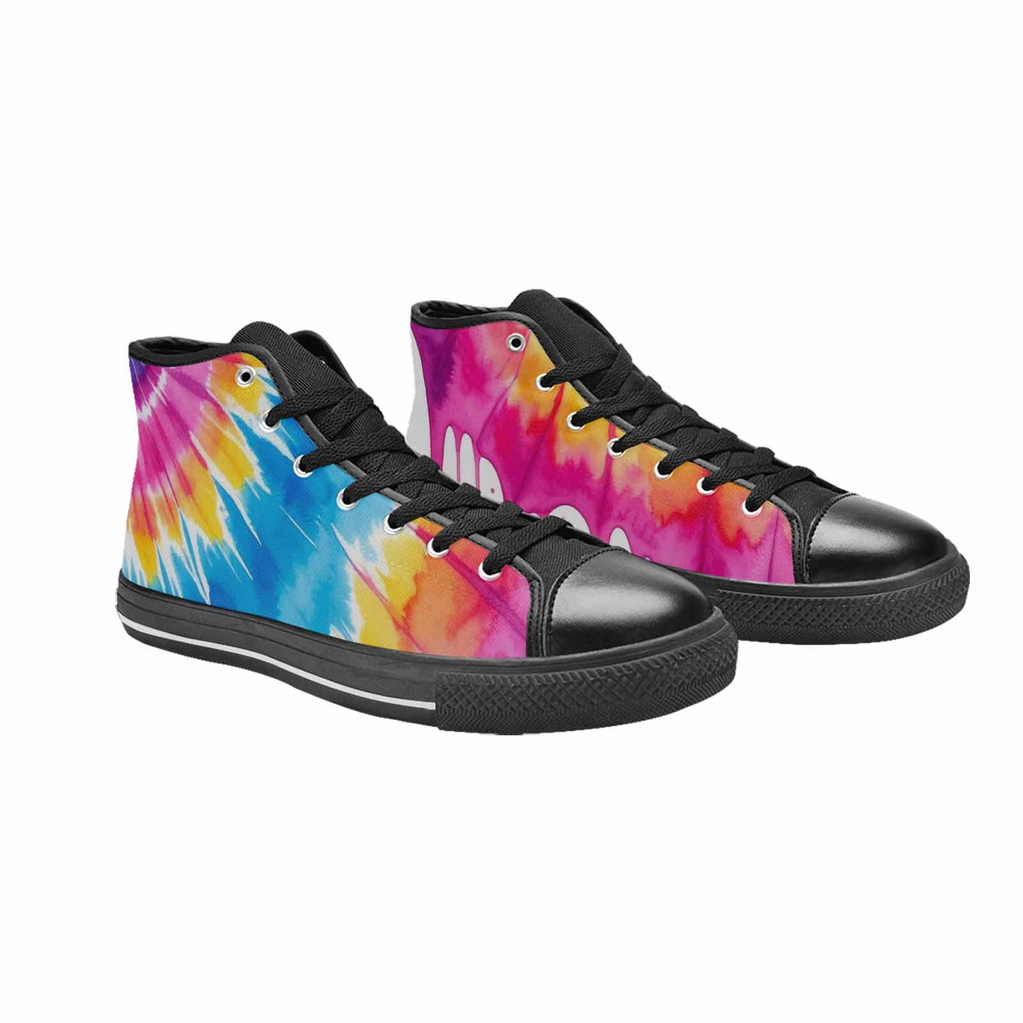 WOMEN'S Tie Dye Drip High Top Canvas Dreamcore Shoes