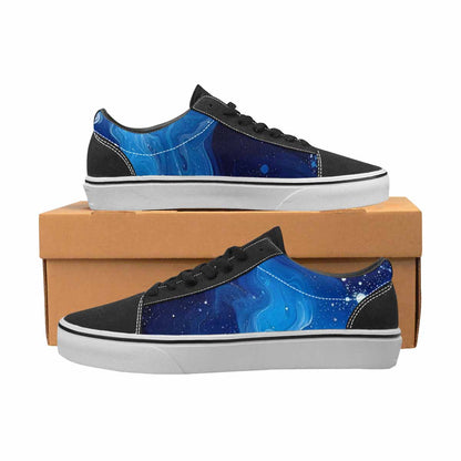 WOMEN'S Galaxy Art - Canvas Lace-Up Grunge Custom Sneakers