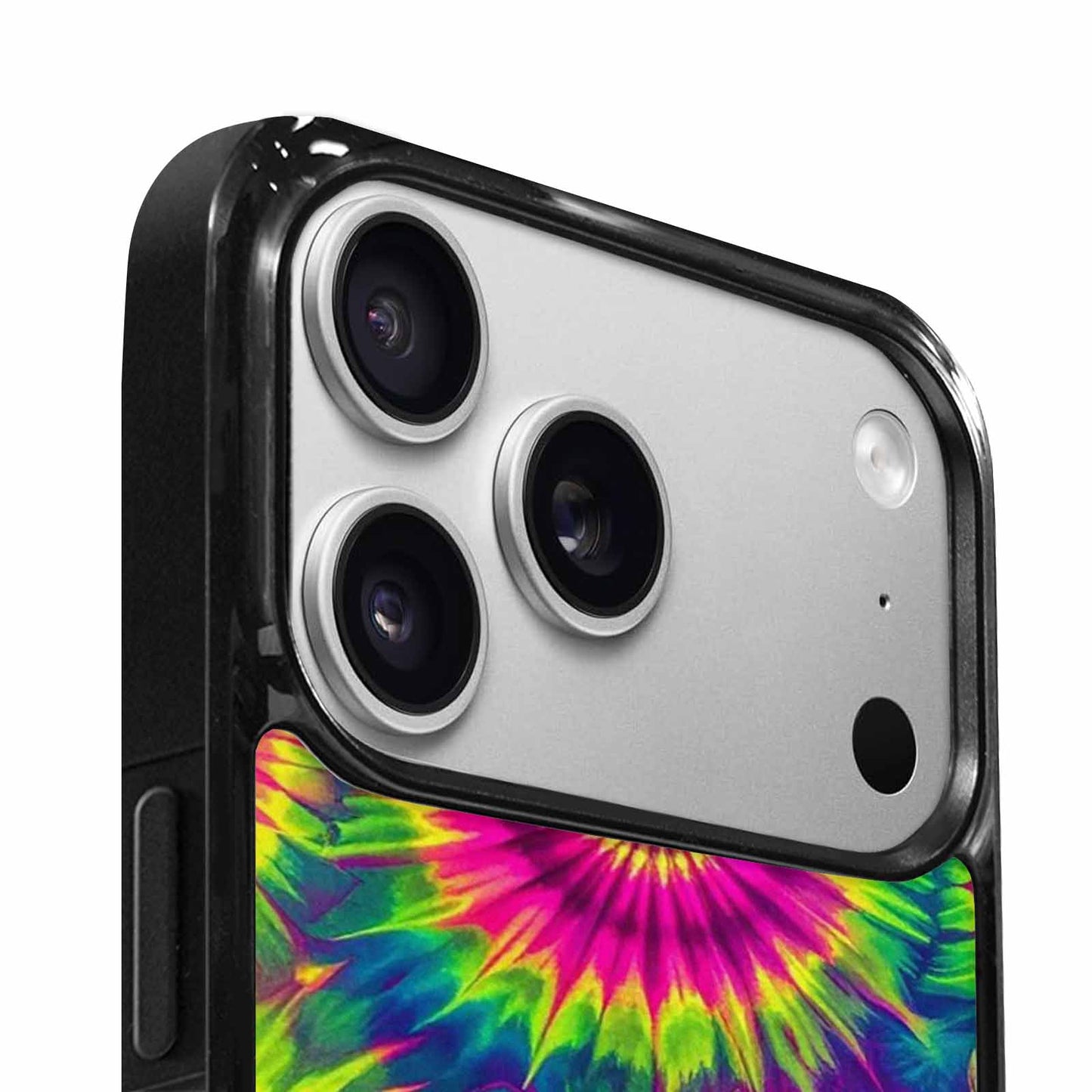 iPhone 17 Pro Case — Tie Dye Neon Acid Blended Tie, Unique Phone Case Design