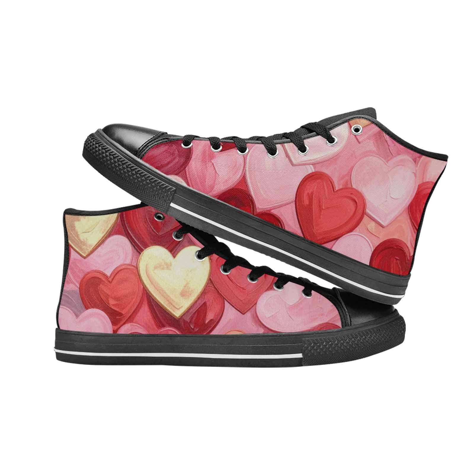 MEN'S No Words Or High Top Canvas Surreal Custom Sneakers