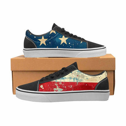 MEN'S American Flag Stars Canvas Lace-Up Aesthetic Sneakers