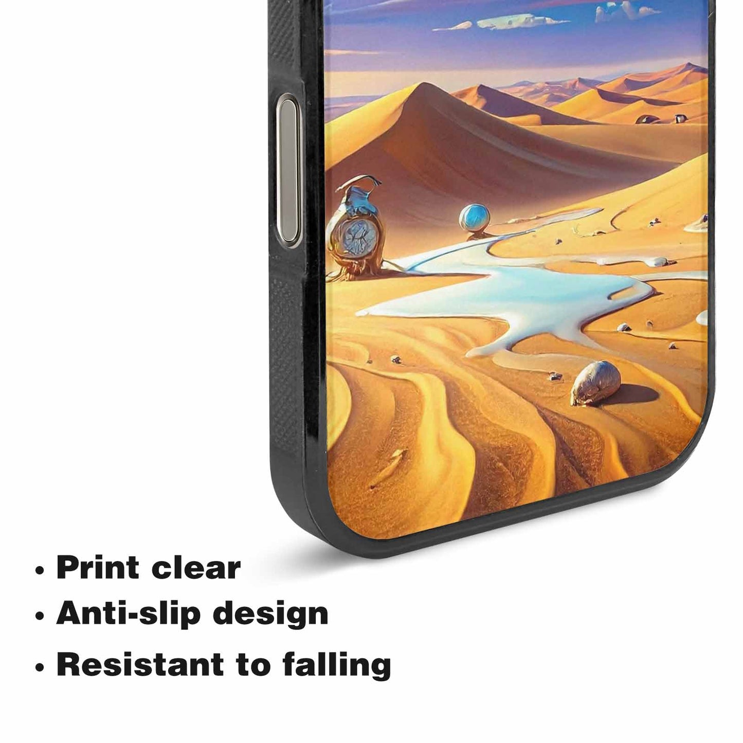 iPhone 16 Pro Max Case — Surrealist Desert Dreamscape Custom Personalized Phone, Custom Phone Case