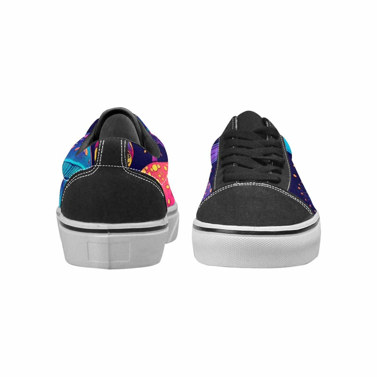 WOMEN'S Psychedelic Mushroom Canvas Lace-Up Surreal Custom Shoes