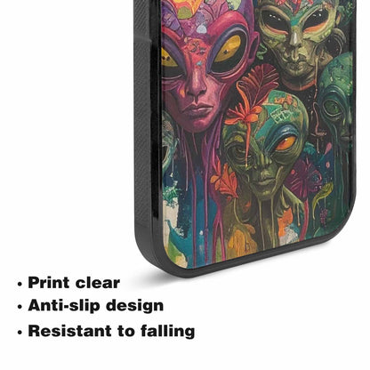 iPhone 15 Plus Case — Aliens Pattern Hundreds Of Sma Cbj, Custom Phone Case