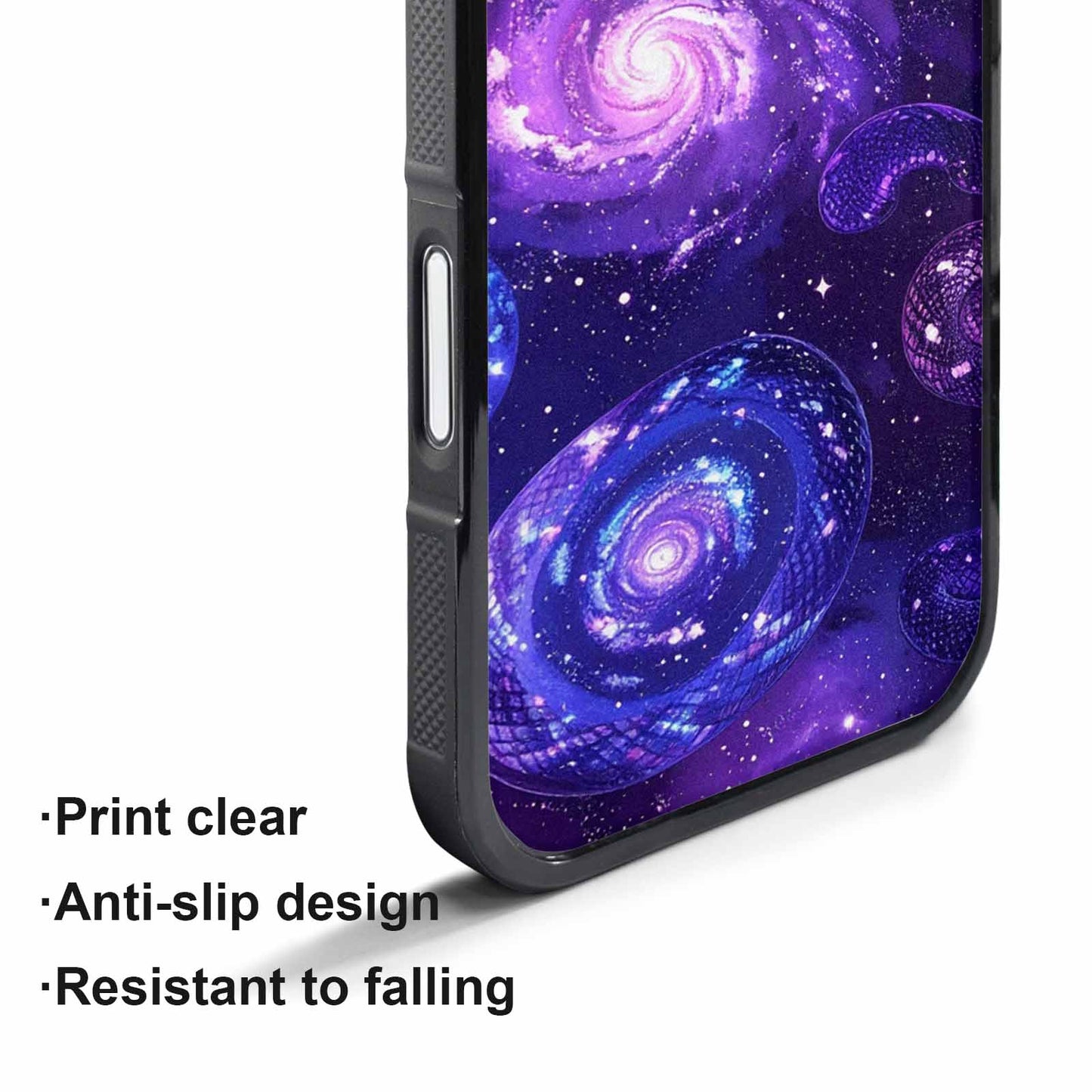 iPhone 17 Air Case — Snake Print Galaxy Seamless Pattern Animal, Custom Print Case Cover