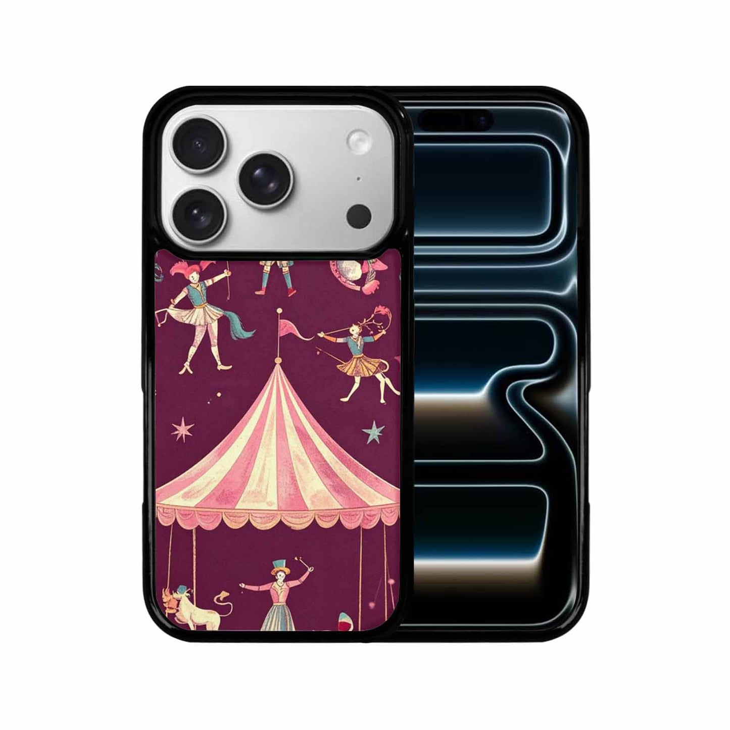 iPhone 17 Pro Case — Vintage Circus Art Pattern Retro Vintage, Custom Made Phone Cover