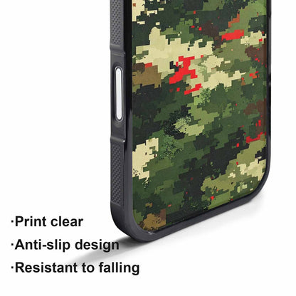 iPhone 17 Pro Max Case — Small Military Camouflage Blotch Camo, Customized Protective Case