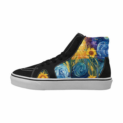 WOMEN'S Blend All Versions High Top Canvas Wallpaper Art Custom Shoes