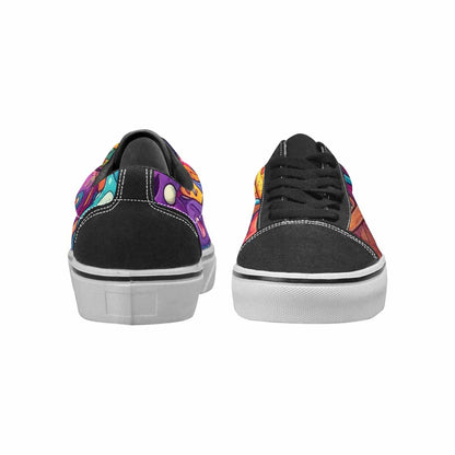 WOMEN'S Melting Ice Cream Monster Lace-Up Canvas Aesthetic Shoes