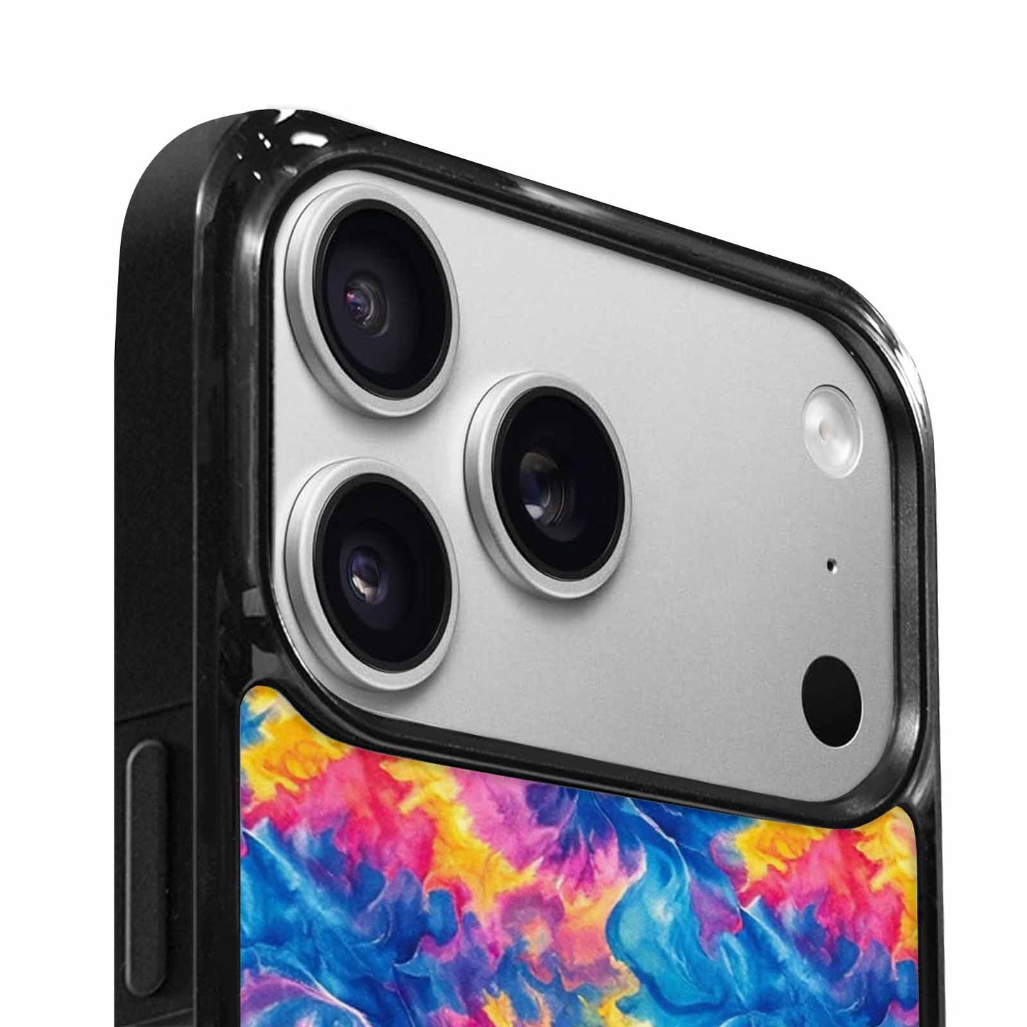 iPhone 17 Pro Case — Small Tie Dye Swirl Pattern Tie, Personalized Phone Case