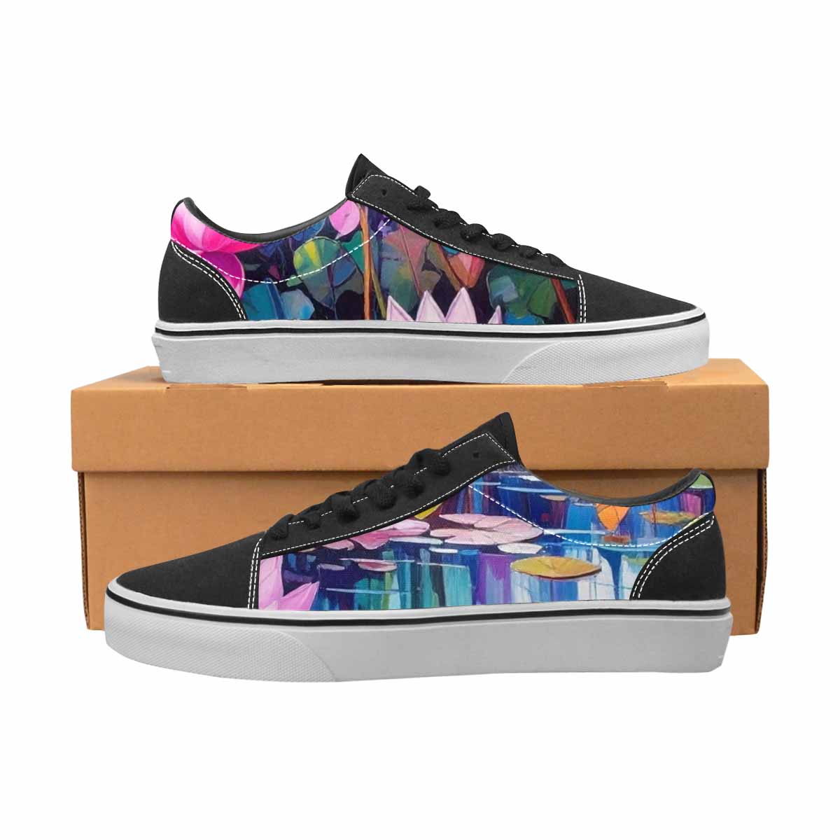 MEN'S Monet Full Color Canvas Artist-designed Surreal All Over Print Shoes