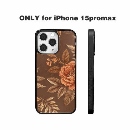 iPhone 15 Pro Max Case — Vintage Botanical Art Pattern, Custom Art Phone Cover