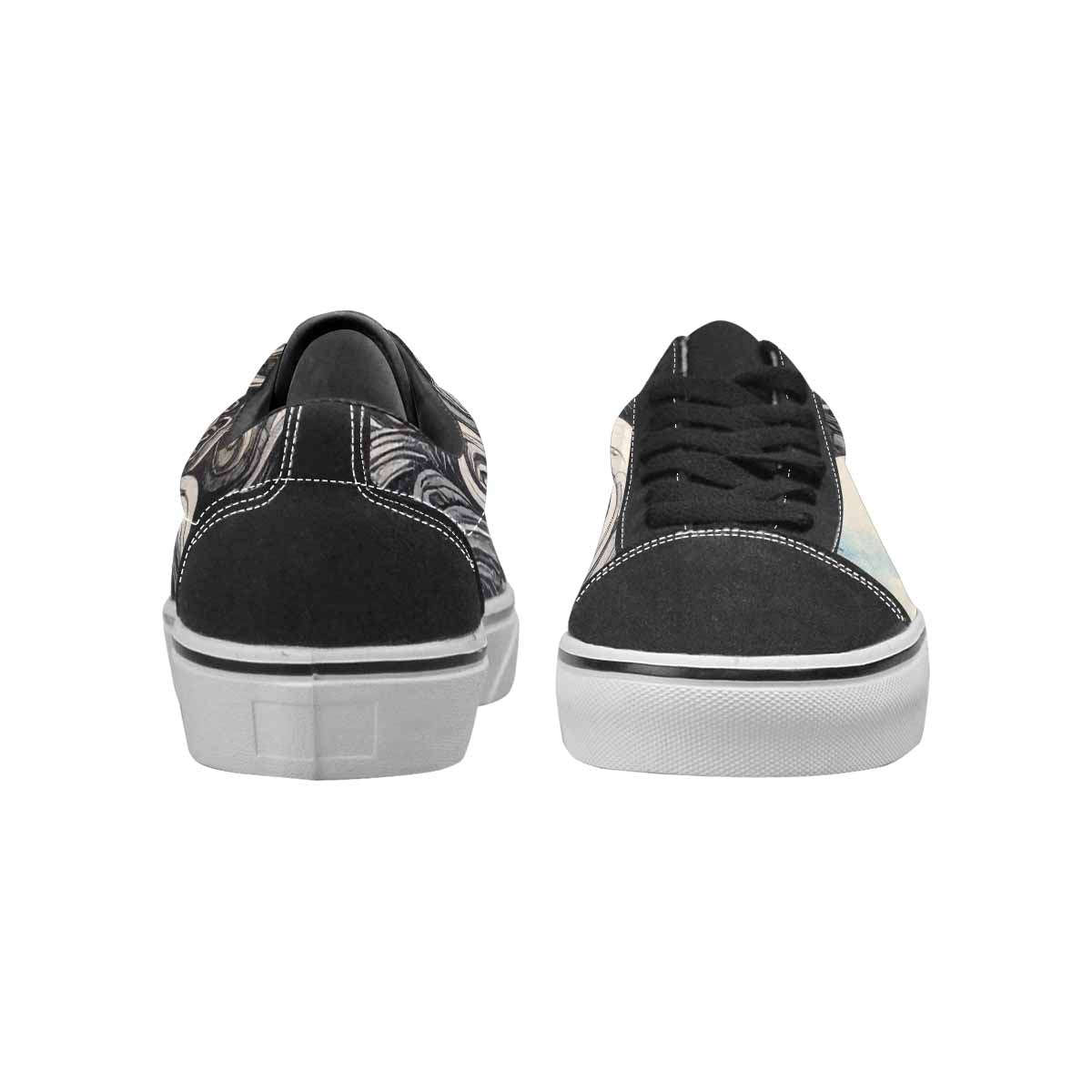WOMEN'S Tie Lace-Up Canvas Dark Academia Custom Sneakers
