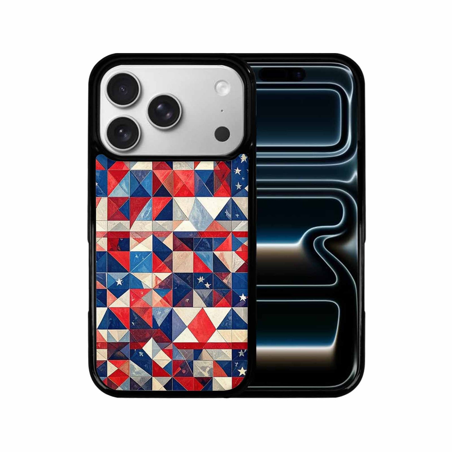 iPhone 17 Pro Case — Small American Flag Stars And Galaxy, Custom Phone Case