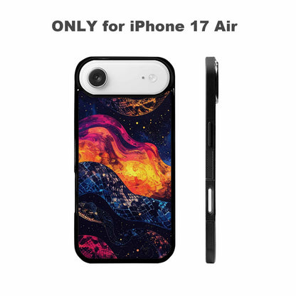 iPhone 17 Air Case — Snake Print Galaxy Seamless Pattern Animal, Custom Printed Phone Case