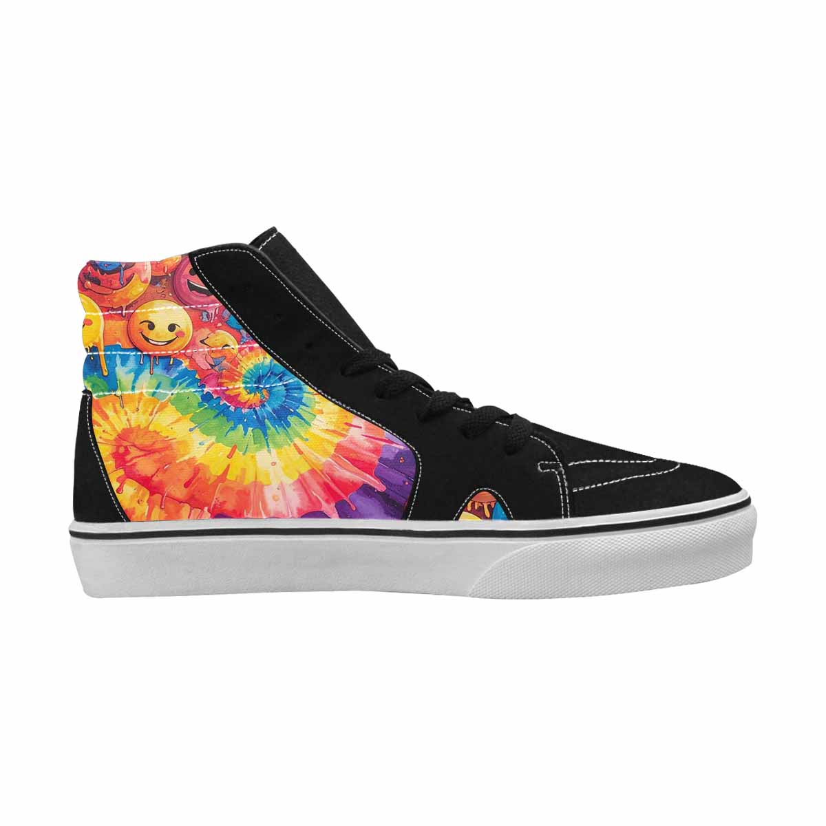 MEN'S Smiley Facessmiley Faces  High Top Canvas Dreamlike Custom Shoes