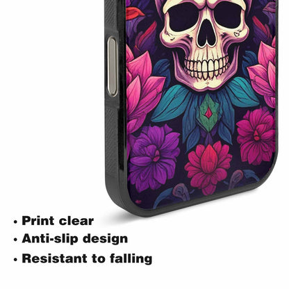 iPhone 16 Pro Max Case — Lotus Many Hundreds Of Skulls Art, Custom Art Phone Cover