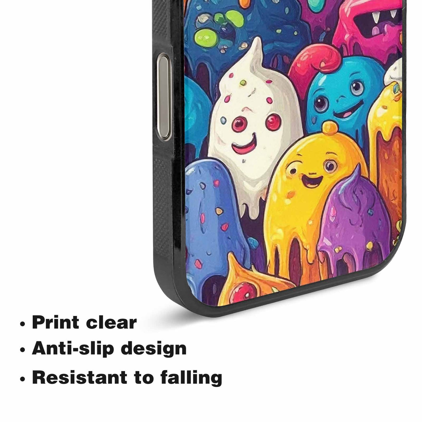 iPhone 16 Pro Max Case — Melting Ice Cream Monster Charac, Custom Phone Case