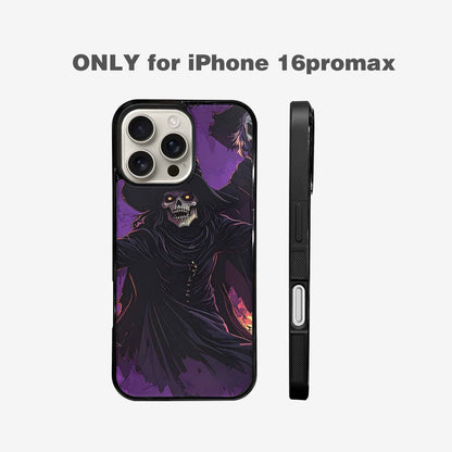iPhone 16 Pro Max Case — Scary Horror Halloween Art Print Edge, Personalized Phone Case