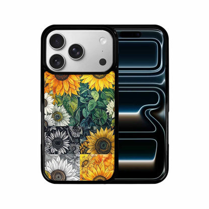 iPhone 17 Pro Case — Small Sunflower Pattern Randomly Varying Floral, Custom Designed Case Cover