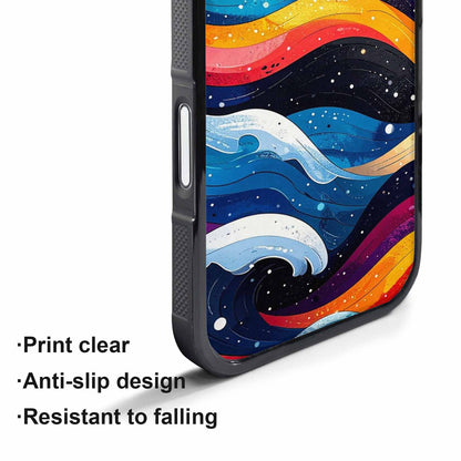 iPhone 17 Pro Case — Glossy Winter Wave Seamless Cartoon Cute, Custom Phone Case