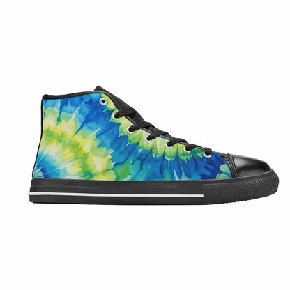 MEN'S Tie Dye Swirl High Top Canvas Y2K Shoes